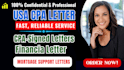 audit financial statement, sign US CPA income verification letter, notary stamp