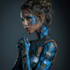 design stunning sci fi portrait art