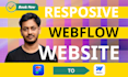 design webflow website, figma to webflow, website design using webflow cms