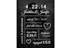 create a customized wedding and anniversary gift