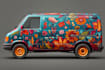vehicle wrap design, car wrap design, van wrap design
