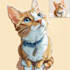 create a cartoon pet portrait from photo