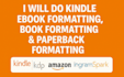 professionally format your book for amazon KDP and others