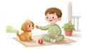 do children story book illustration, children story book illustration