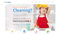 design wix cleaning company website residential service office cleaning website