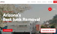 design highly responsive junk removal website, hauling, haul away website