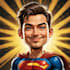 design premium superhero caricature character