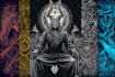 draw dark art illustration with engraving style