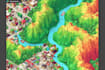 create vector map, city map, site map, event map in illustrator