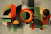 create abstract geometric digital art