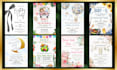 create custom invitation card, greeting card or party poster