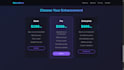 a futuristic animated landing page using HTML and CSS