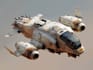 paint science fiction scenes with spaceships and robots
