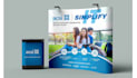 design professional trade show booth and backdrop
