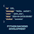 develop a scalable python backend with AWS and nodejs