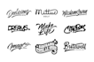 create custom typography hand lettering logo