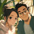 draw you anime couple art portrait