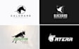 create a powerful lion tiger or wild animal logo design