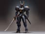 draw mecha robot armor character concept for you
