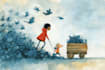 illustrate expressive children book pages