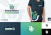 make an modern custom rainbow, water, rain logo design