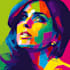 beautiful wpap pop art portrait