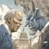 make a illustrate a political cartoon character design