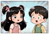 draw cute children comic cartoon in this style