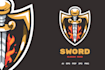 do design a sharp and courageous sword logo for your brand or team