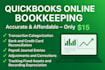 do quickbooks online cleanup and monthly bookkeeping