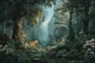 design fantasy background, landscape art
