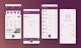 design modern mobile app UI UX wireframe prototype responsive UI in figma