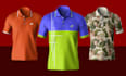 design golf polo t shirt with logo and custom pattern