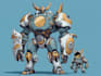 design custom robot, mecha and cartoon character