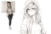 sketch you color anime sketch art
