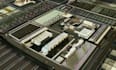 design 3d ai data center, data center, 3d server room, cgi warehouse design