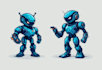 make gaming robotic mascot logo