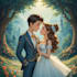draw cartoon disney couple portrait