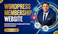 build wordpress or wix membership website, subscription website and lms website