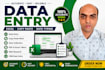 do data entry, excel data entry, copy paste and web research