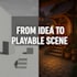 create unity game environments, level design and lighting