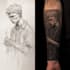 draw a custom tattoo design as a tattoo artist