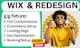 create wix website design website redesign develop wix website wix studio