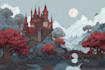 draw landscape , environment or background digital painting