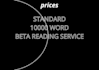 a service of beta reading