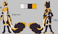 draw reference sheet character for oc, furry, vtuber in anime and manga style