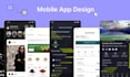 design modern mobile app UI UX in figma