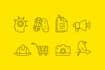 design simple modern custom icon set