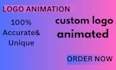 create a premium logo animation with fast 24 hours delivery