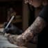 create unique custom tattoo design as an experienced tattoo